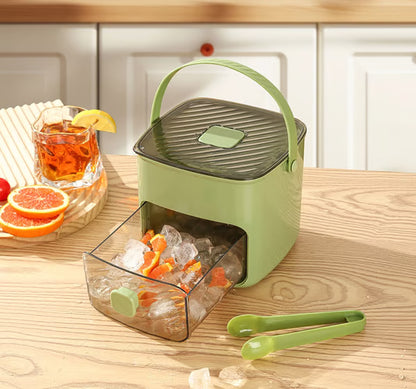 🧊Portable Ice Maker with Lid and Storage Box (✨Includes Ice Tongs)