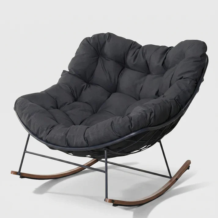 Armless Comfortable Rocking Chairs with Cushions - Indoor & Outdoor Furniture, Outdoor Patio Furniture for Porch, Garden