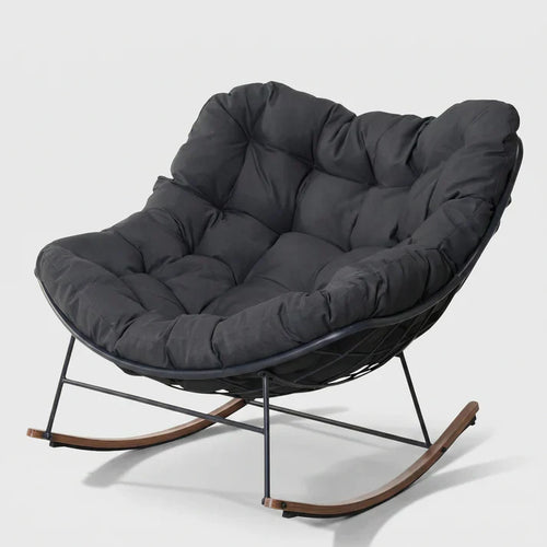 Armless Comfortable Rocking Chairs with Cushions - Indoor & Outdoor Furniture, Outdoor Patio Furniture for Porch, Garden
