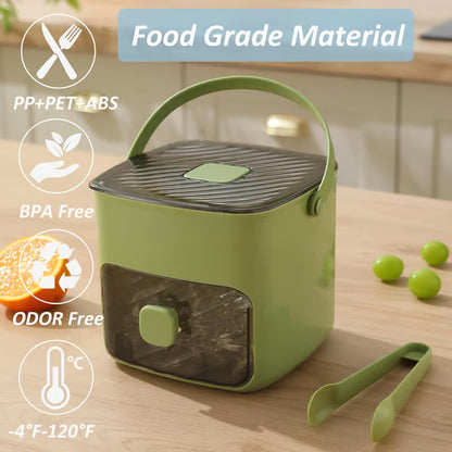 🧊Portable Ice Maker with Lid and Storage Box (✨Includes Ice Tongs)