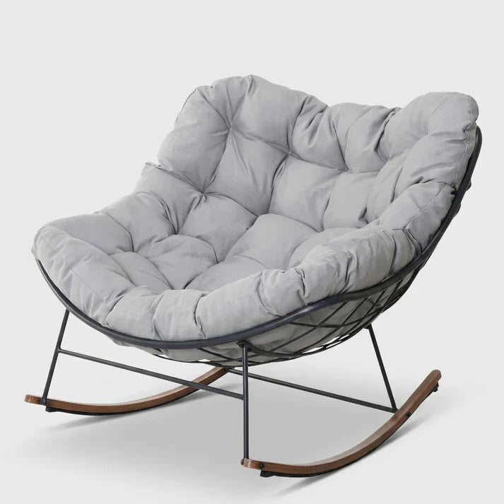 Armless Comfortable Rocking Chairs with Cushions - Indoor & Outdoor Furniture, Outdoor Patio Furniture for Porch, Garden