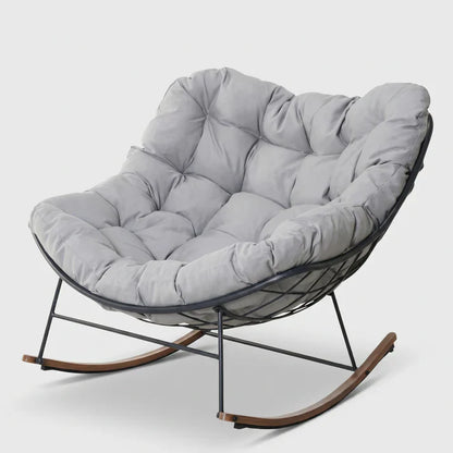 Armless Comfortable Rocking Chairs with Cushions - Indoor & Outdoor Furniture, Outdoor Patio Furniture for Porch, Garden