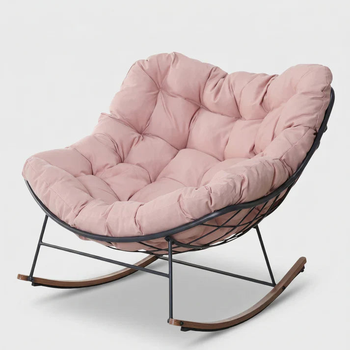 Armless Comfortable Rocking Chairs with Cushions - Indoor & Outdoor Furniture, Outdoor Patio Furniture for Porch, Garden