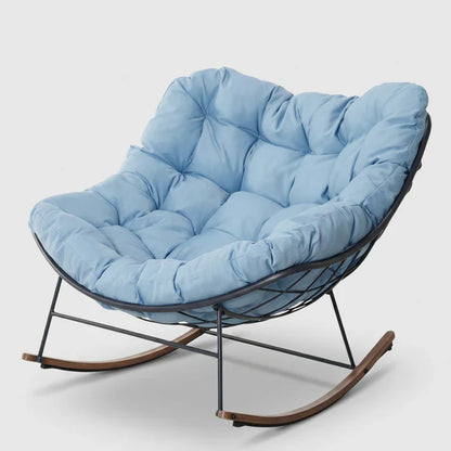 Armless Comfortable Rocking Chairs with Cushions - Indoor & Outdoor Furniture, Outdoor Patio Furniture for Porch, Garden