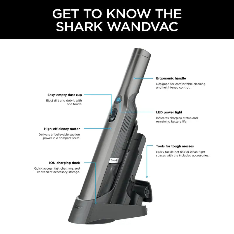 WANDVAC Lightweight Cordless Hand Vacuum - WV201